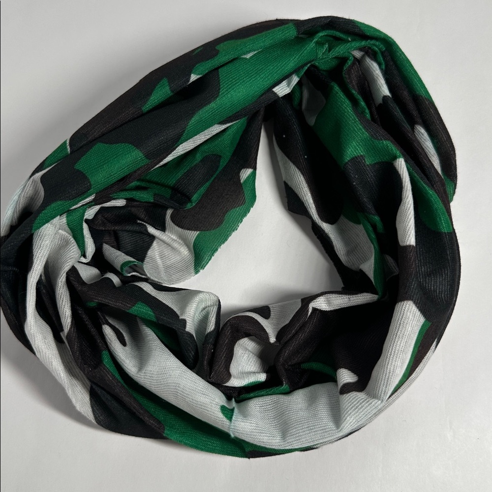 Wide Green Camo Headband - #2072